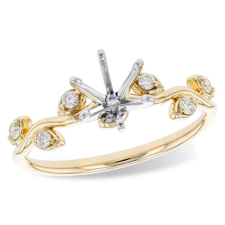 14KT Gold Semi-Mount Engagement Ring