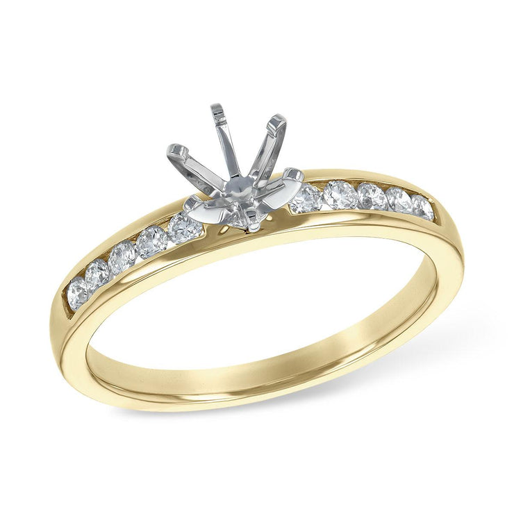 14KT Gold Semi-Mount Engagement Ring