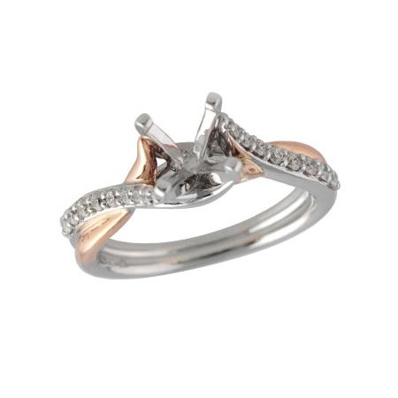 14KT Gold Semi-Mount Engagement Ring