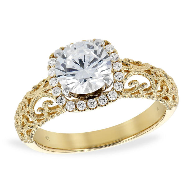 14KT Gold Semi-Mount Engagement Ring