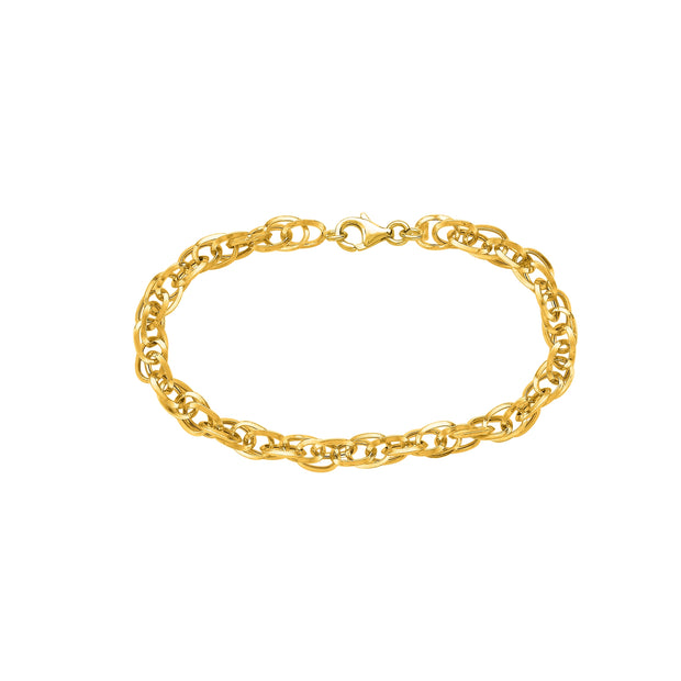 14K Gold Polished Euro Link Chain