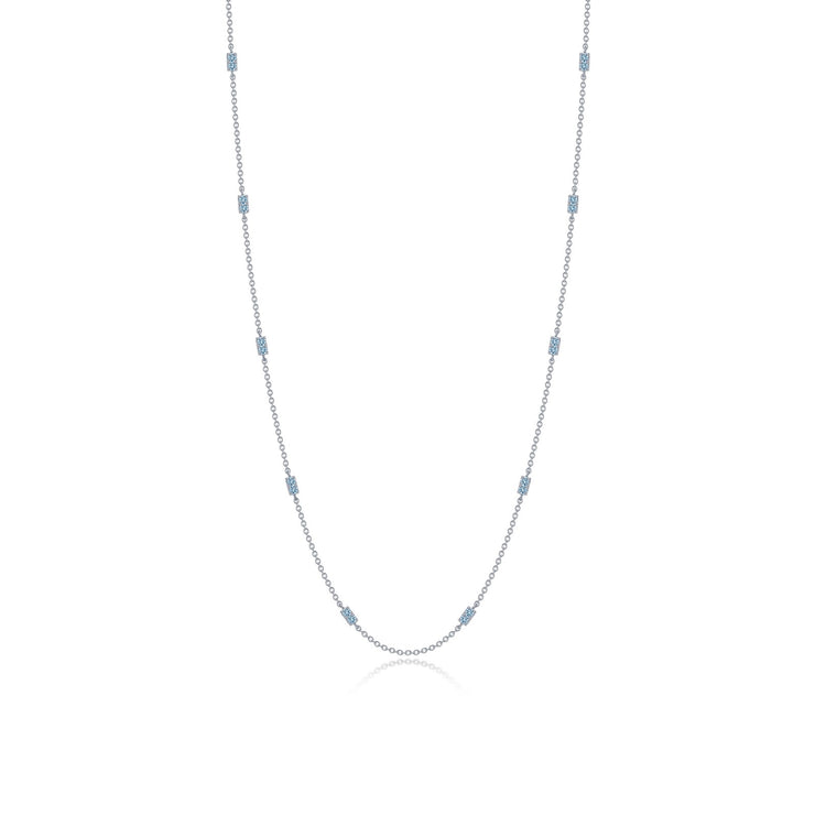 0.6 CTW Adjustable Station Necklace