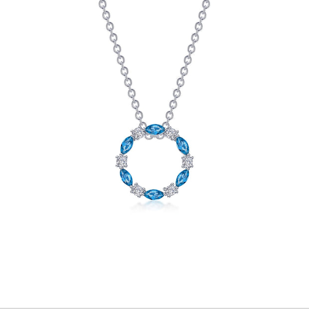 1.45 CTW Open Circle Necklace