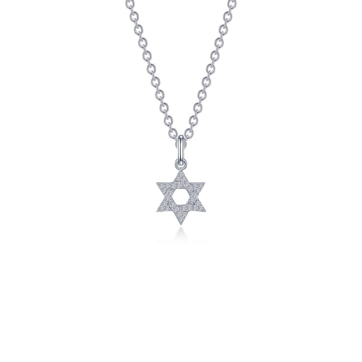 0.55 CTW Star of David Necklace