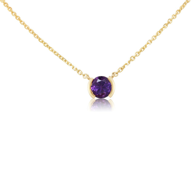 14K Yellow Gold Amethyst Neckpiece