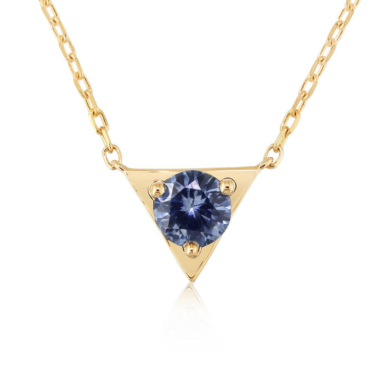 14K Yellow Gold Montana Sapphire Neckpiece