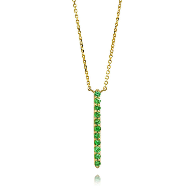 14K Yellow Gold Emerald Neckpiece