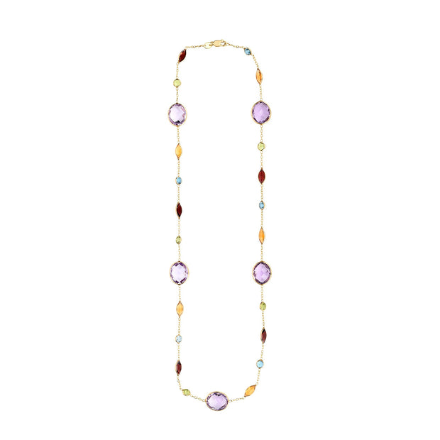 14K Gold Semi-Precious Necklace