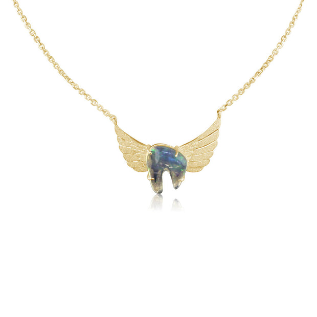 14K Yellow Gold Fire Opal Neckpiece