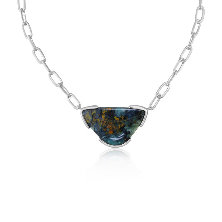 Sterling Silver Indonesian Opal Neckpiece