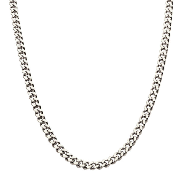 8mm Steel Miami Cuban Chain Necklace