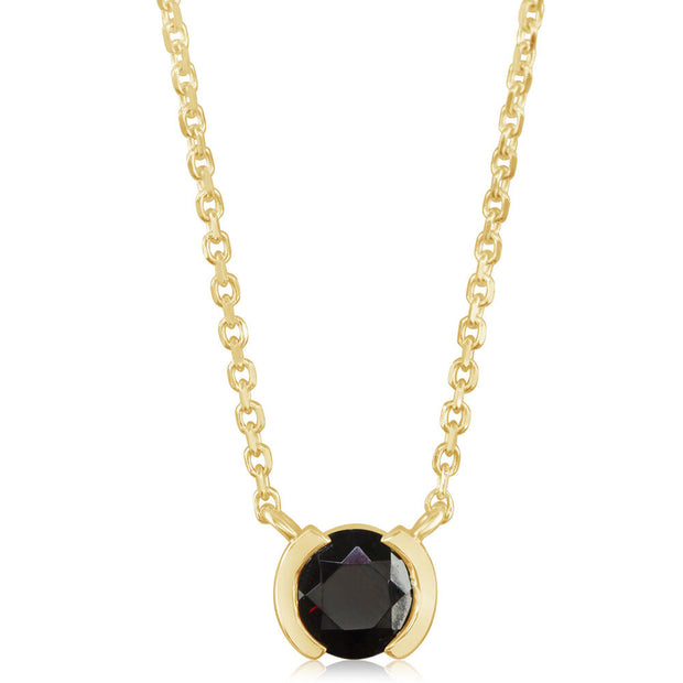 14K Yellow Gold Idaho Garnet Neckpiece