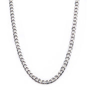 8mm Steel Bevel Curb Chain Necklace