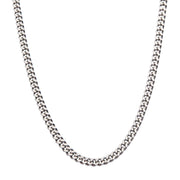 6mm Steel Diamond Cut Curb Chain Necklace