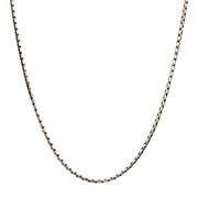 3mm Steel Boston Link Chain Necklace