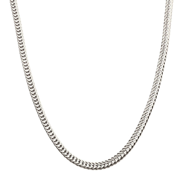 4mm Steel Foxtail Chain Necklace