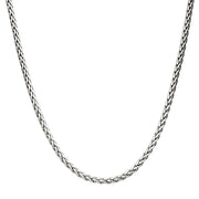 5mm High Polished Finish Stainless Steel Spiga Chain Necklace