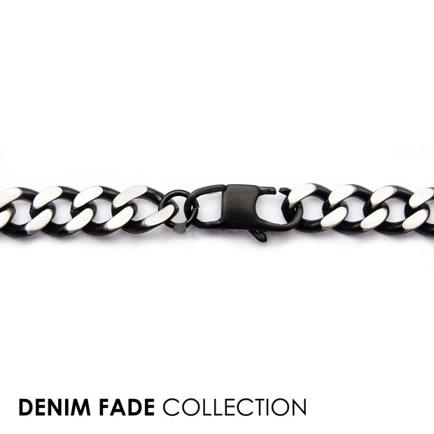 Black IP Diamond Cut Chain Necklace