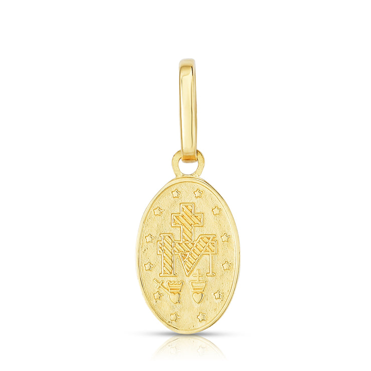 14K Gold Miraculous Medal Religious Medal