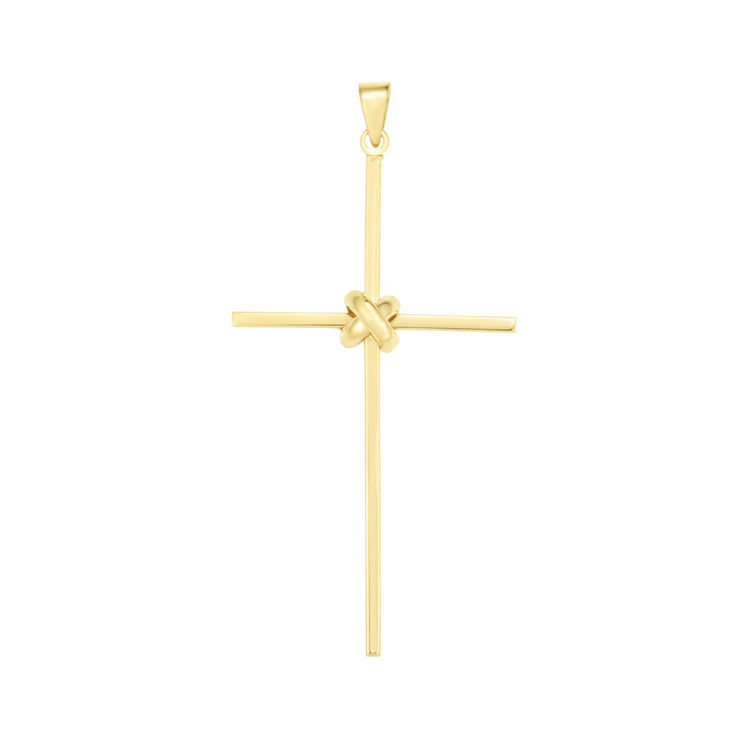 14K Gold Large Thin Cross