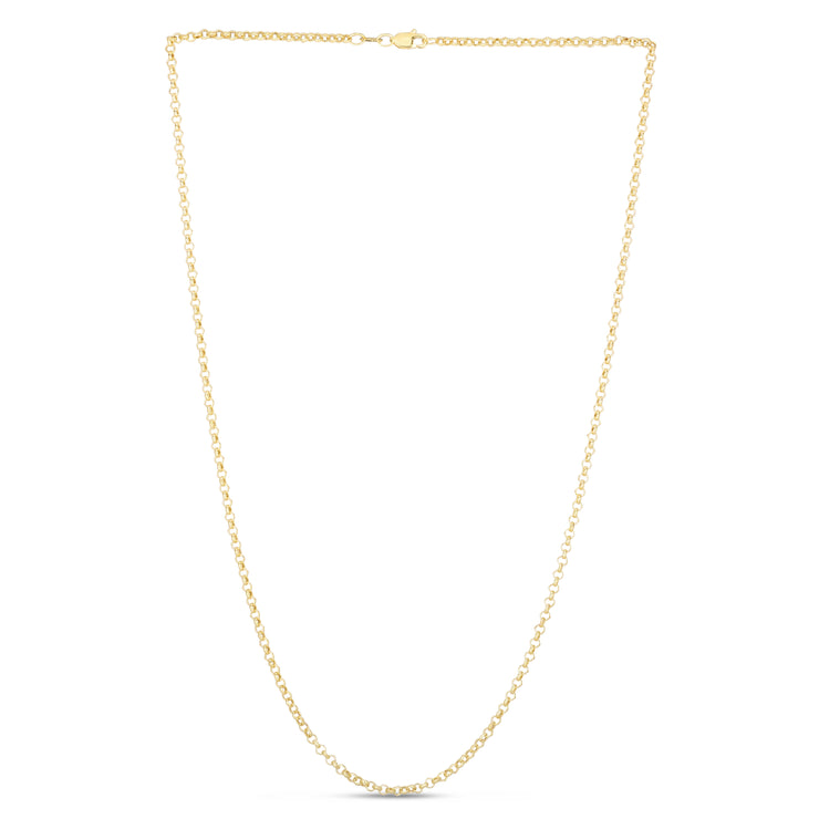 14K Gold 2.5mm Lite Rolo Chain