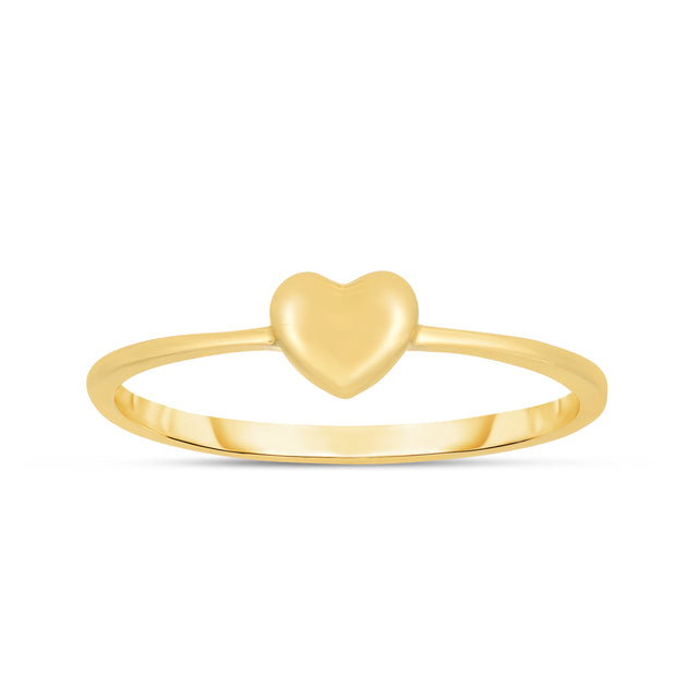 14K Gold Mini Heart Ring