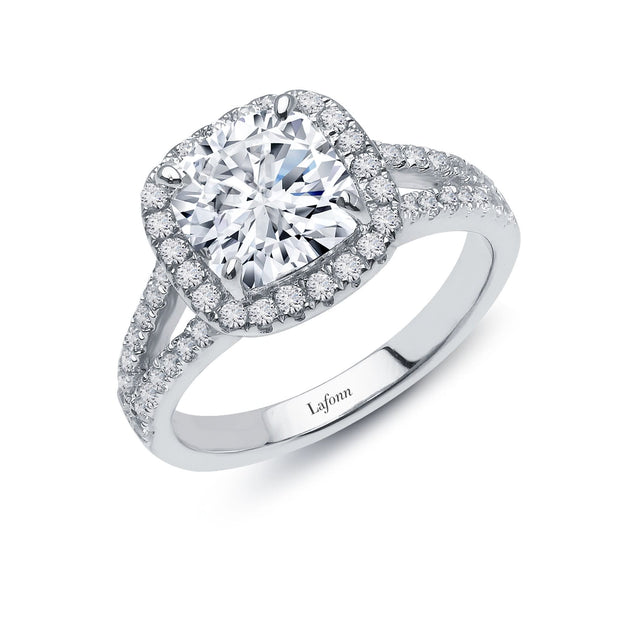 3.82 CTW Halo Engagement Ring