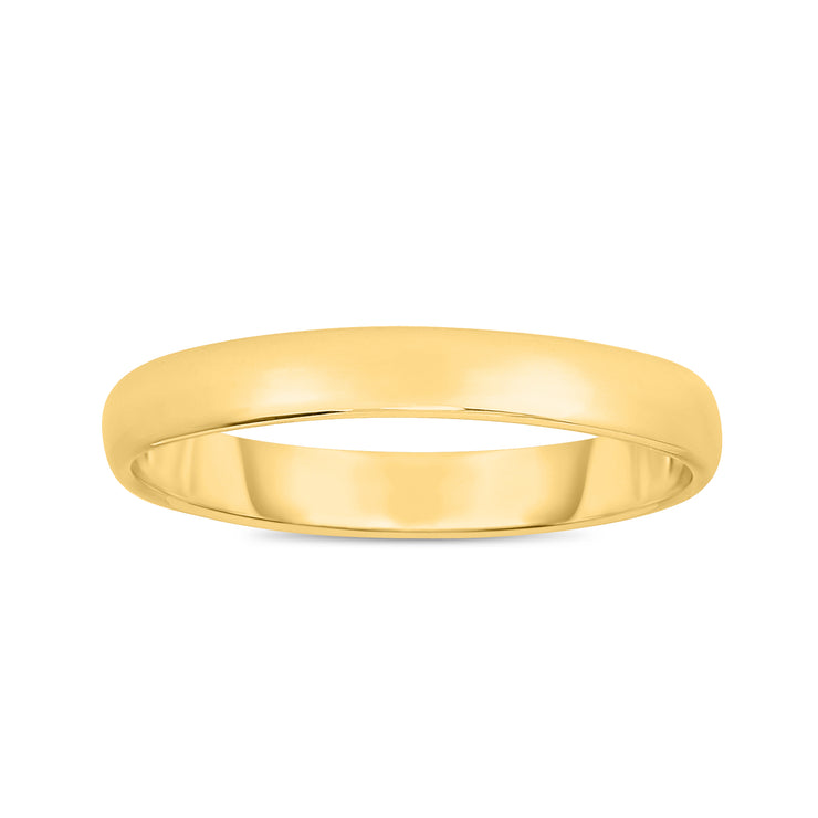 14K Gold 3mm Wedding Band