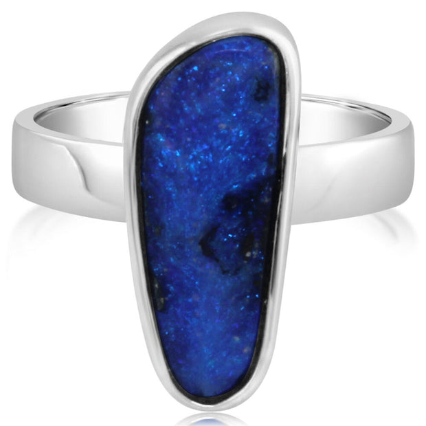 Sterling Silver Australian Boulder Opal Ring