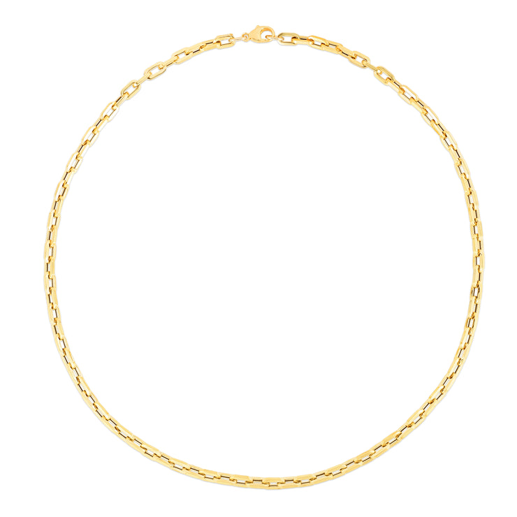 14K Corto Link Paperclip Chain Bracelet