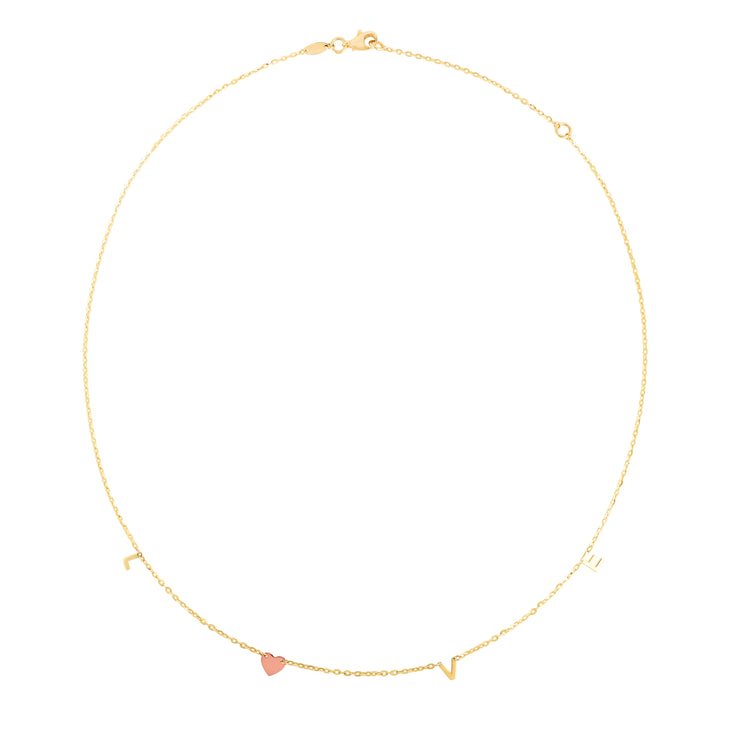 14K LOVE Necklace