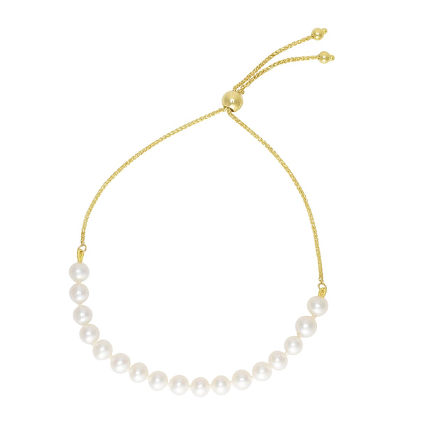 14K Pearl Strand Friendship Bracelet