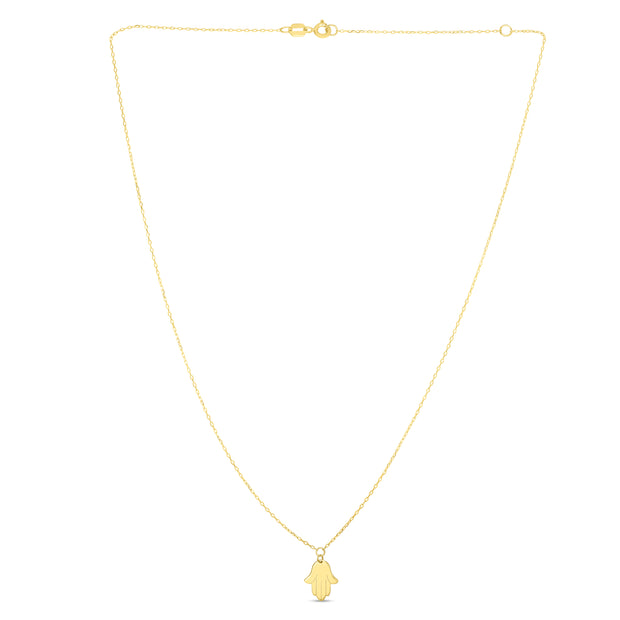 14K Gold Hamsa Necklace