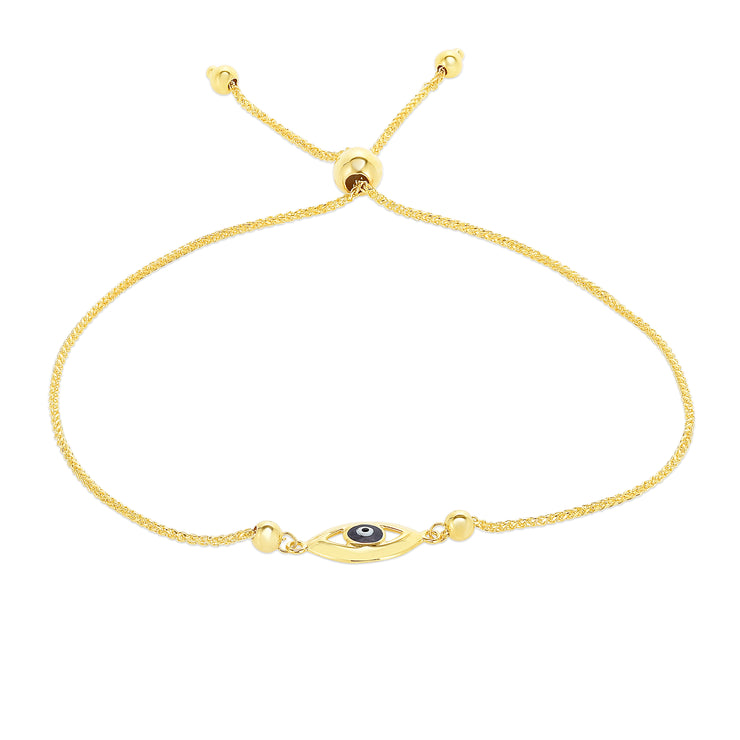 14K Gold Eye Friendship Bracelet