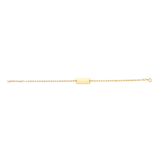 14K Gold ID Bracelet