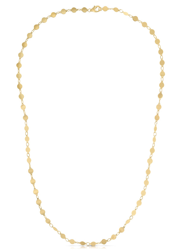 14K Gold Polished Mirror Chain