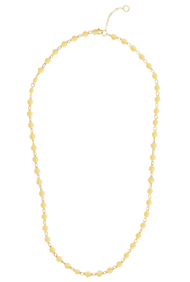 14K Gold Polished Mirror Chain