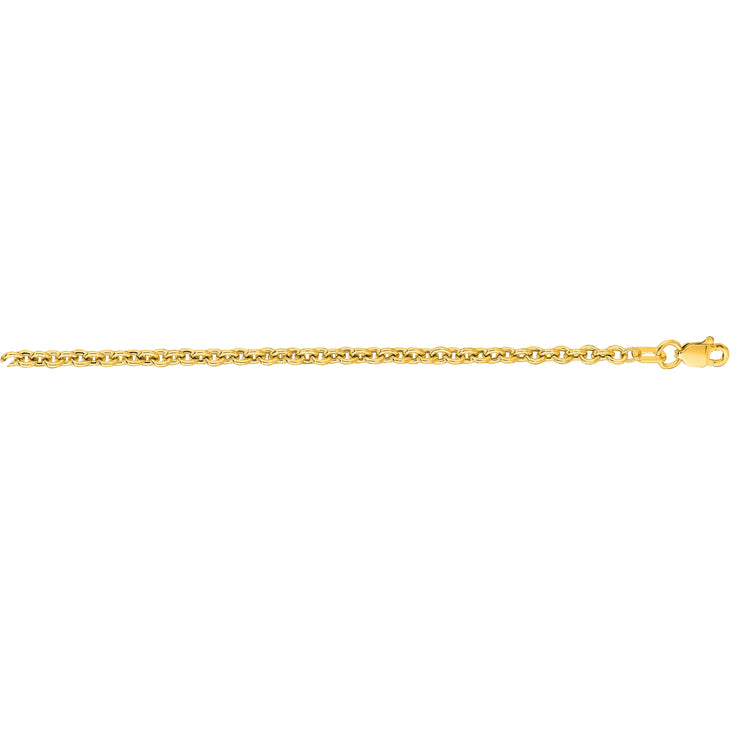 14K Gold 2.9mm Lite Forsantina Chain