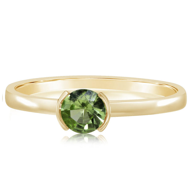 14K Yellow Gold Peridot Ring