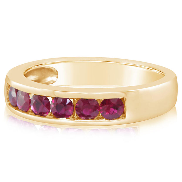 14K Yellow Gold Ruby Ring