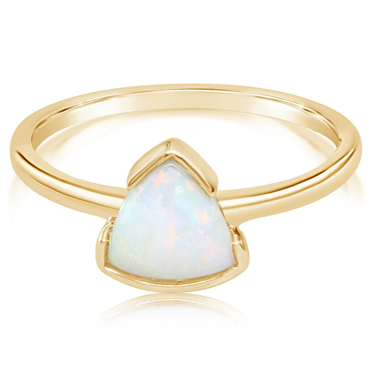 14K Yellow Gold Australian Opal Ring