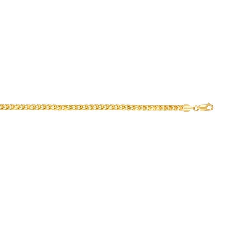 14K Gold 4.6mm Round Franco Chain