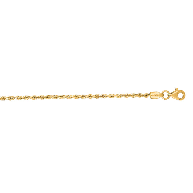 14K Gold 1.8mm Royal Rope Chain