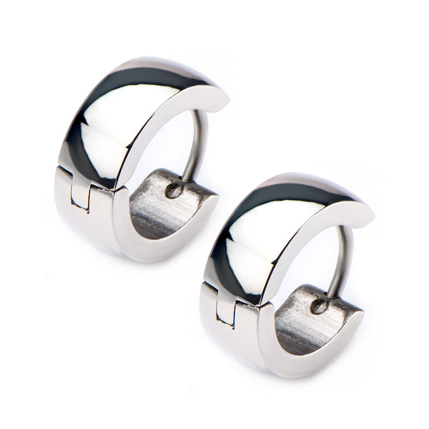 9mm/5mm Inox Jewelry Stainless Steel Huggies Earrings