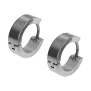 Huggies Plain Steel Earrings