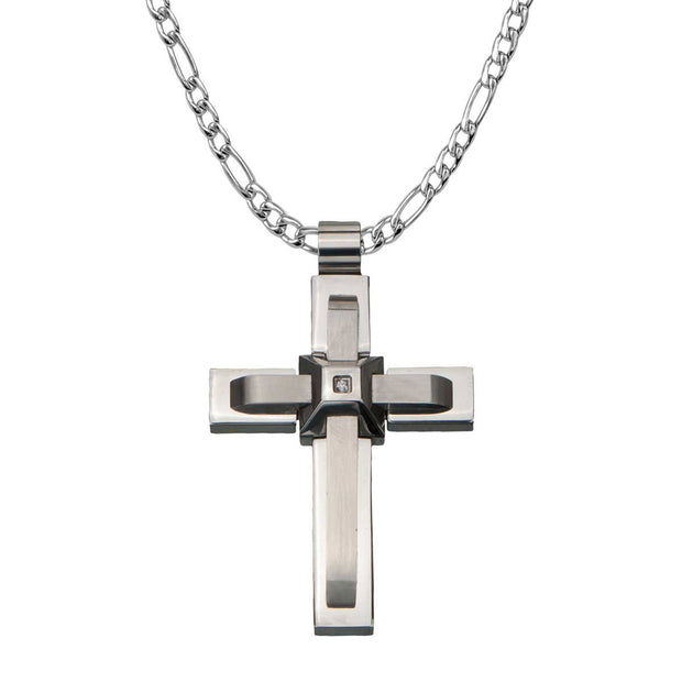 Two Layer Cross with X in the Middle Pendant