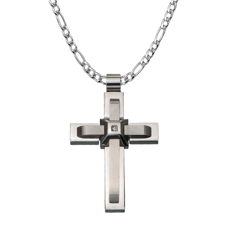 Two Layer Cross with X in the Middle Pendant