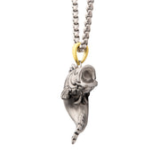 Antiqued Matte Finish Steel Largemouth Bass Pendant