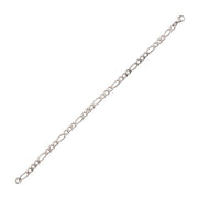 4.7mm Titanium Figaro Chain Bracelet