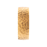 Gold IP Titanium & Redwood Matte Finish Hammered Comfort Fit Ring